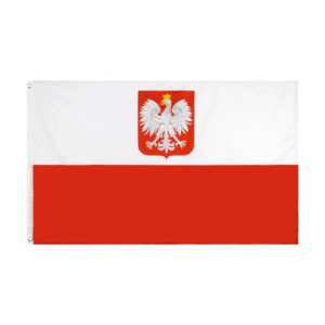 Drapeau la Pologne 90x150 – Polyester, œillets | Planet Flag