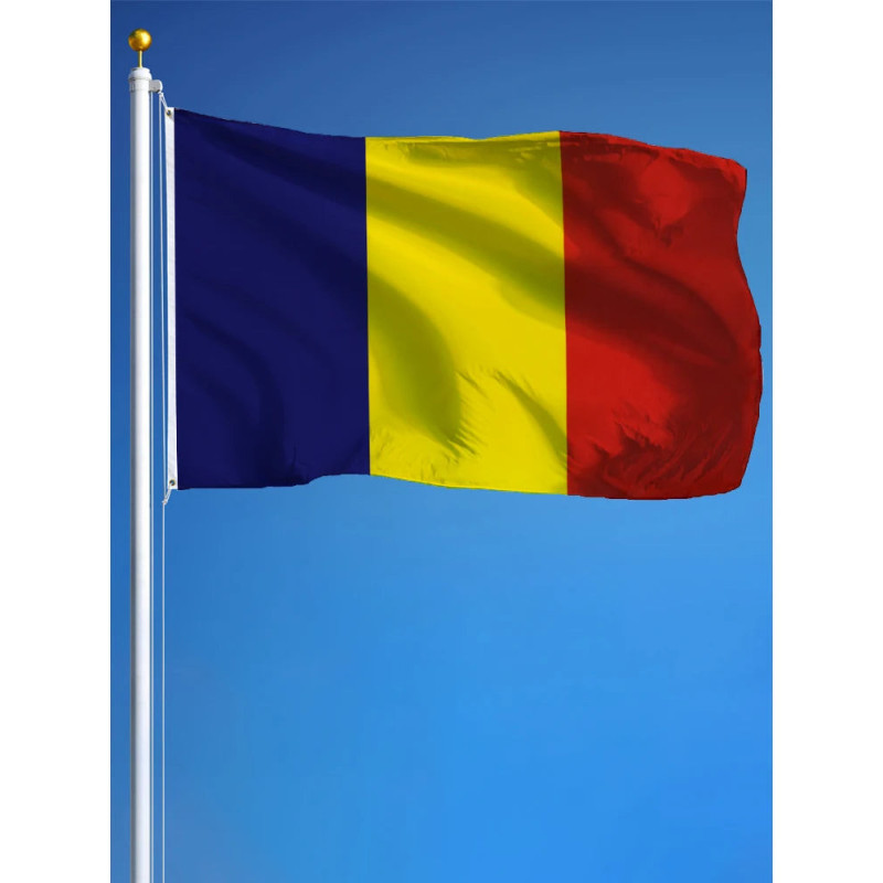 Drapeau la Roumanie 90x150 – Polyester, œillets | Planet Flag Drapeau la Roumanie 90x150 – Polyester, œillets | Planet Flag