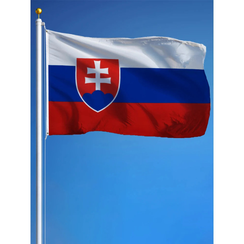 Drapeau la Slovaquie 90x150 – Polyester, œillets | Planet Flag Drapeau la Slovaquie 90x150 – Polyester, œillets | Planet Flag