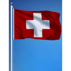 Drapeau la Suisse 90x150 – Polyester, œillets | Planet Flag