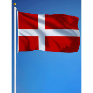 Drapeau Danemark 90x150 – Polyester, œillets | Planet Flag