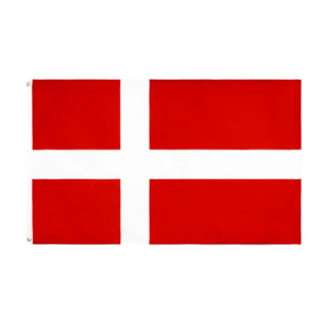 Drapeau Danemark 90x150 – Polyester, œillets | Planet Flag
