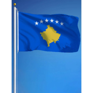 Drapeau Kosovo 90x150 – Polyester, œillets | Planet Flag