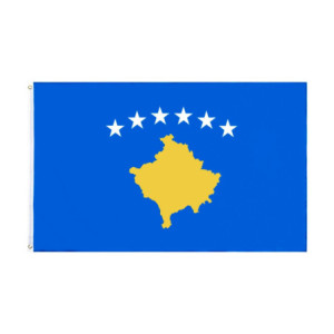 Drapeau Kosovo 90x150 – Polyester, œillets | Planet Flag