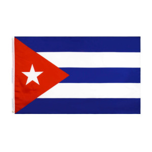 Drapeau Cuba 90x150 – Polyester, œillets | Planet Flag