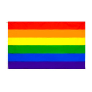 Drapeau arc-en-ciel 90x150 – Polyester, œillets | Planet Flag
