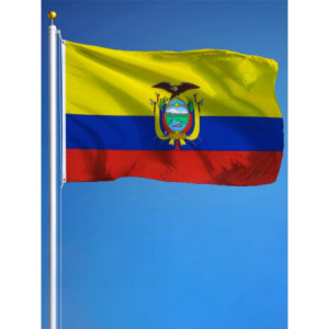 Drapeau l'Équateur 90x150 – Polyester, œillets | Planet Flag