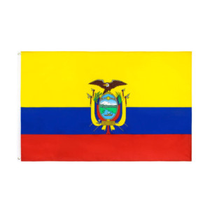 Drapeau l'Équateur 90x150 – Polyester, œillets | Planet Flag