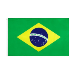 Drapeau Brésil 90x150 – Polyester, œillets | Planet Flag