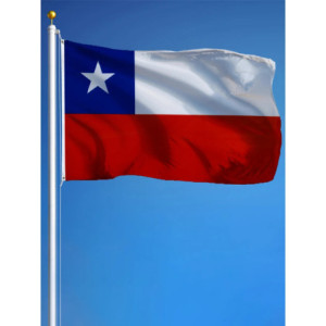 Drapeau Chili 90x150 – Polyester, œillets | Planet Flag