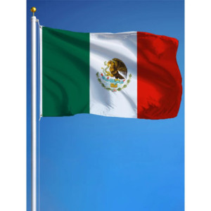 Drapeau Mexique 90x150 – Polyester, œillets | Planet Flag