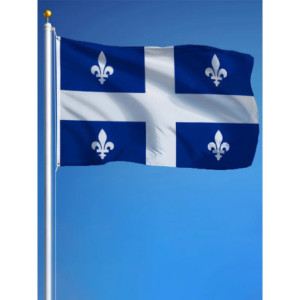 Drapeau Québec 90x150 – Polyester, œillets | Planet Flag