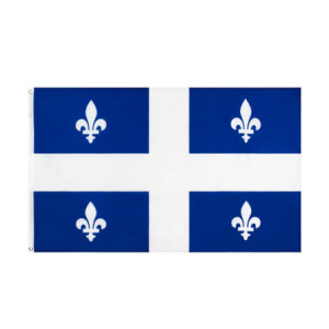 Drapeau Québec 90x150 – Polyester, œillets | Planet Flag