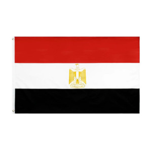 Drapeau l'Égypte 90x150 – Polyester, œillets | Planet Flag