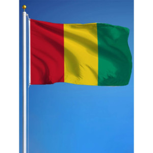 Drapeau la Guinée 90x150 – Polyester, œillets | Planet Flag