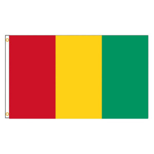 Drapeau la Guinée 90x150 – Polyester, œillets | Planet Flag