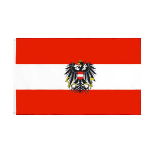 Drapeau l'Autriche 90x150 – Polyester, œillets | Planet Flag