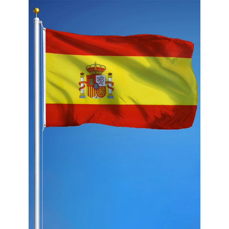 Drapeau l'Espagne 90x150 – Polyester, œillets | Planet Flag Drapeau l'Espagne 90x150 – Polyester, œillets | Planet Flag