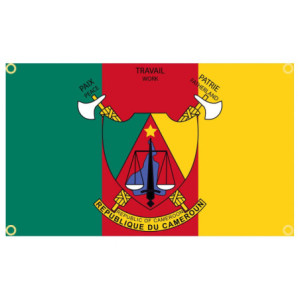 Drapeau Cameroun 90x150 – Polyester, œillets | Planet Flag