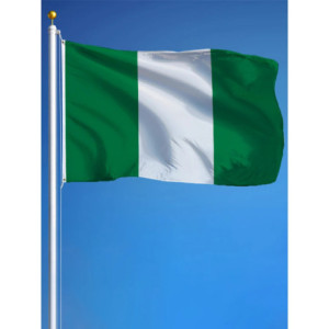 Drapeau Nigeria 90x150 – Polyester, œillets | Planet Flag