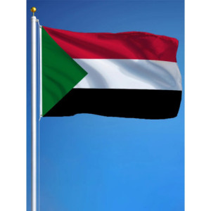 Drapeau Soudan 90x150 – Polyester, œillets | Planet Flag