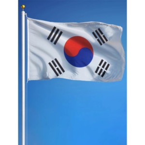 Drapeau la Corée du Sud 90x150 – Polyester, œillets | Planet Flag