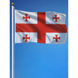 Drapeau la Géorgie 90x150 – Polyester, œillets | Planet Flag