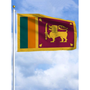 Drapeau Sri Lanka 90x150 – Polyester, œillets | Planet Flag