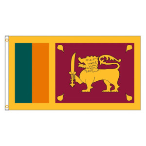 Drapeau Sri Lanka 90x150 – Polyester, œillets | Planet Flag