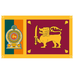 Drapeau Sri Lanka 90x150 – Polyester, œillets | Planet Flag