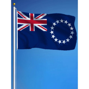 Drapeau s Îles Cook 90x150 – Polyester, œillets | Planet Flag