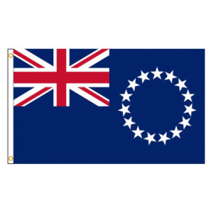 Drapeau s Îles Cook 90x150 – Polyester, œillets | Planet Flag