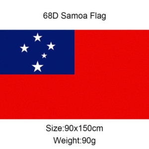 Drapeau Samoa 90x150 – Polyester, œillets | Planet Flag