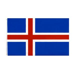 Drapeau l'Islande 90x150 – Polyester, œillets | Planet Flag