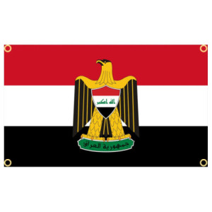 Drapeau l'Irak 90x150 – Polyester, œillets | Planet Flag
