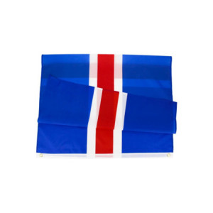 Drapeau l'Islande 90x150 – Polyester, œillets | Planet Flag