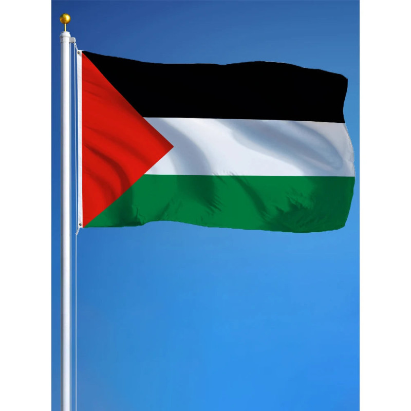 Drapeau la Palestine 90x150 – Polyester, œillets | Planet Flag