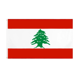 Drapeau Liban 90x150 – Polyester, œillets | Planet Flag