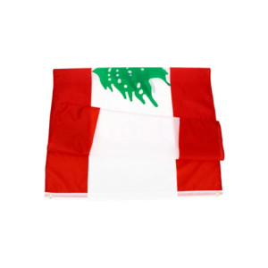 Drapeau Liban 90x150 – Polyester, œillets | Planet Flag