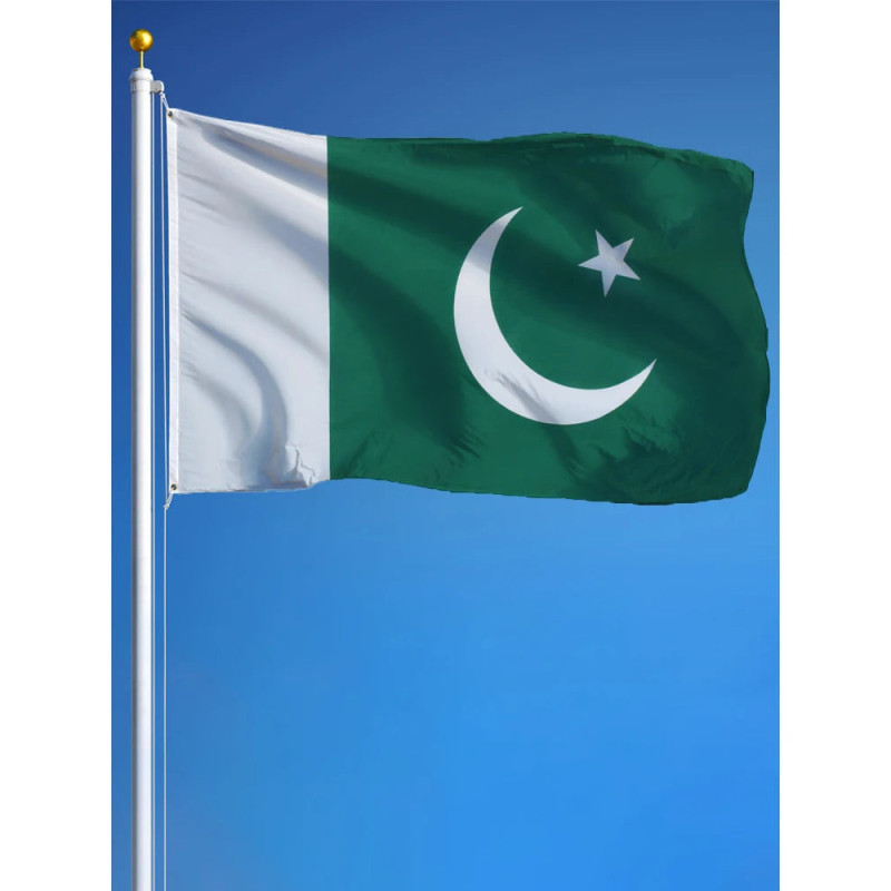 Drapeau Pakistan 90x150 – Polyester, œillets | Planet Flag Drapeau Pakistan 90x150 – Polyester, œillets | Planet Flag