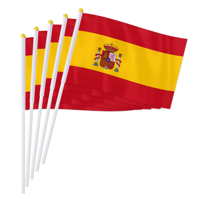Drapeau à main l'Espagne | Planet Flag