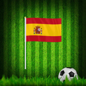 Drapeau à main l'Espagne | Planet Flag