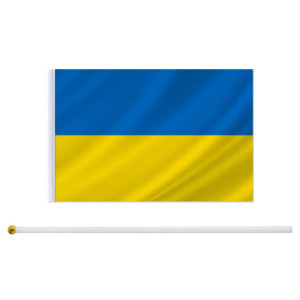 Drapeau à main l'Ukraine | Planet Flag