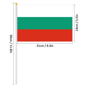 Drapeau à main la Bulgarie | Planet Flag