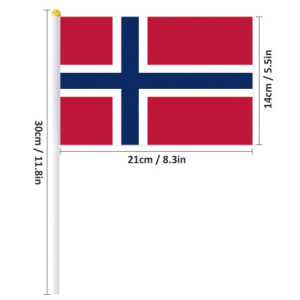Drapeau à main la Norvège | Planet Flag