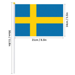 Drapeau à main la Suède | Planet Flag
