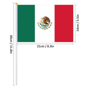 Drapeau à main Mexique | Planet Flag