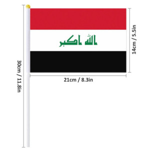 Drapeau à main l'Irak | Planet Flag