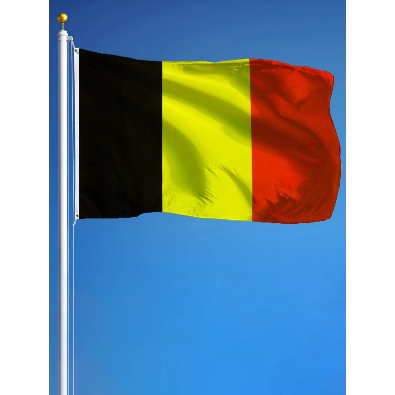 Drapeau la Belgique 90x150 – Polyester, œillets | Planet Flag Drapeau la Belgique 90x150 – Polyester, œillets | Planet Flag