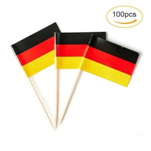 Mini drapeaux Allemagne cupcake | Planet Flag